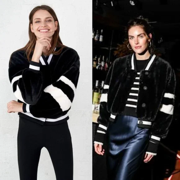 La Ligne Jackets Coats La Ligne X House Of Fluff Fuzzy Faux